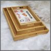 Multifunctional Big sized 3in1 bamboo serving trays