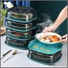 Square Acrylic Clear Food cover with base dish Microwavable
