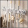 4-Holes Multi-Purpose Hooks Mop Hanger