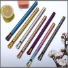 6Pcs Multiple use  stainless steel reusable Iced drinks straws