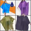 Adults EVA Outdoor Raincoat Hooded Sleeve Waterproof Rain Poncho