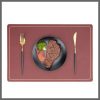 6Pcs Nordic Leather Anti Slip TableMats