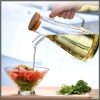 1L  Glass Oil Bottle with Bamboo Lid