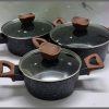 3Pcs Granite cookware set