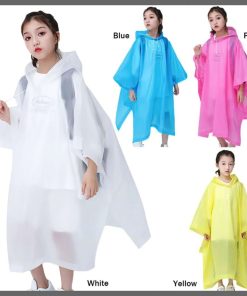 Kids Outdoor Rainwear Reusable Rain Poncho