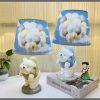 Crystal luxury lamp table