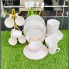 24Pcs High quality plain dinner set