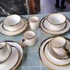 24pc Gold lineDinner set