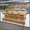 3 Tier bamboo spice Rack with 12 spice jars