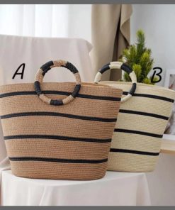 New spring woven large capacity bag