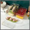 Transparent food storage containers with lid