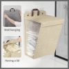 Foldable Adhesive Laundry Basket Hamper