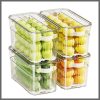 Stackable acrylic fridge containers