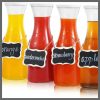1L Glass Carafe with white Lids