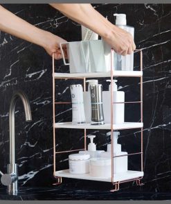 Bathroom Shelf Storage Rack Display Stand Shelves Cosmetics Shampoo Holder