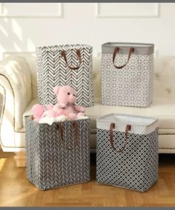 Boho Style Fabric Laundry Basket