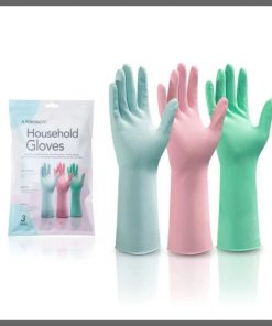 3 Pairs Reusable heavy duty household gloves