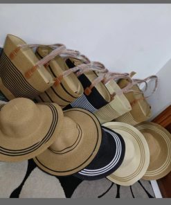 Summer Straw Woven Beach Bag and Hat