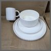 24pcs Nordic stripes  Ceramic Dinner set