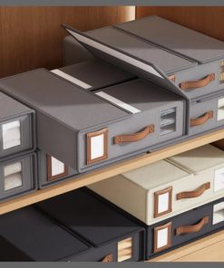 Stackable Fabric Closet Storage Organizer Box