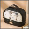 Double Layer Cosmetic Toiletry Travel Bag
