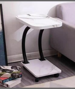 High Quality C - Shaped Side Table with wheels