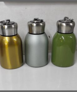 Cute 320ml Small Kids insulated leak proof thermal milk pot