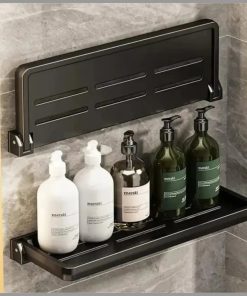 Foldable Metallic Rectangular Multi-purpose Floating shelf