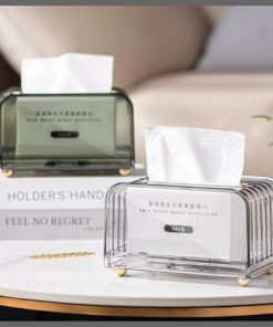 Luxury clear serviette holder