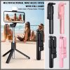 Selfie stick with light plus tripod