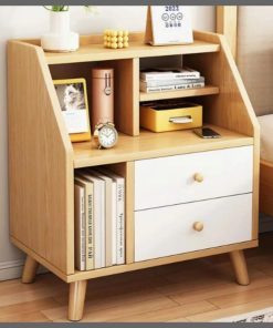 Storage Nordic Nightstand Table Aesthetic Minimal Space Saving Drawers