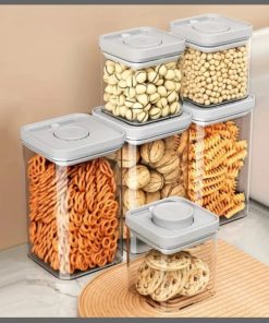 3 pcs Airtight Press-to-Seal Food Storage Container with Lid