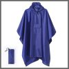 Unisex adult rain poncho with cap