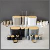 8Pcs Luxury Bamboo Plastic Bathroom Accessories set