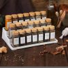 12Pcs Premium thick glass storage jars with bamboo lid