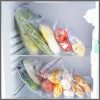 15pcs Medium Reusable Food Storage Bags Plastic Ziplock Bags