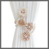 1Pcs Flower Curtain Hooks Tiebacks Twist Bough Rope Curtain Tie Backs