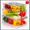 7 pcs BPA-Free Stackable acrylic Fridge Organizer Bins with Lids