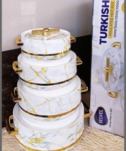 4pcs Turkish insulated hotpot set