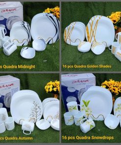 16pcs Glass Quadra Dinner Set