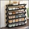 6-Tier Black Bamboo Shoe Rack stand Multifunctional Organizer