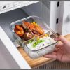 1050ml Tripple partitioned High borosilicate Glass food containers