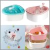 Fruit cleaner brush bucket and drain kit