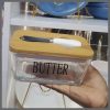 600ml Transparent Glass butter dish