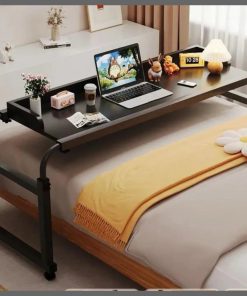 Adjustable Over Bed Desk Laptop Desk with Wheels