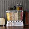 Acrylic Partitioned Rice/Cereal Dispenser