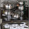 12pcs Edenberg Stainless Steel Cookware Set