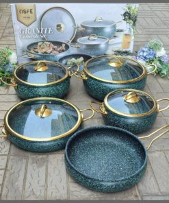 9pcs Granite Classy Cookware set