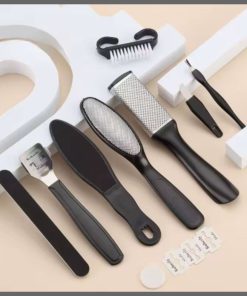10pc Pedicure Tools / Foot Care Set + 2 Exfoliating Foot Mask