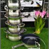 12pcs Edenberg Stainless steel Cookware Set